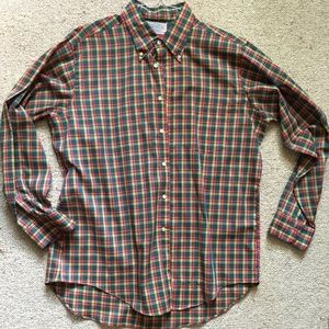 Vintage, plaid, button-down, hipster shirt.